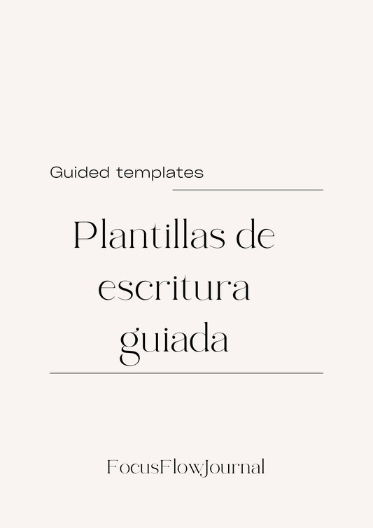 📄 Plantillas de escritura guiada / Guided templates